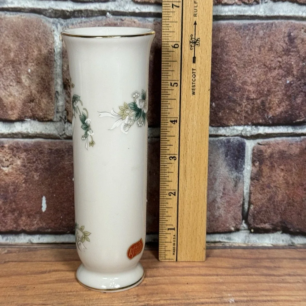 Vintage‎ LEFTON 50TH Golden Anniversary Bud Vase #1102 Japan Hand Painted